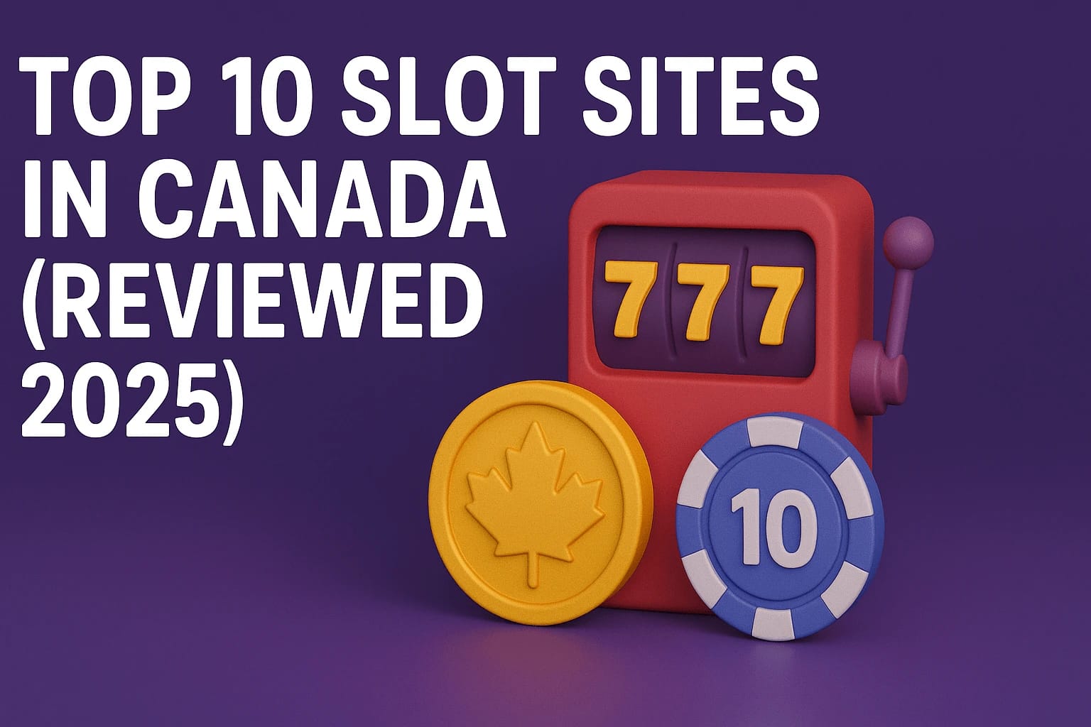 Top 10 des sites de machines à sous au Canada (testé en 2025)